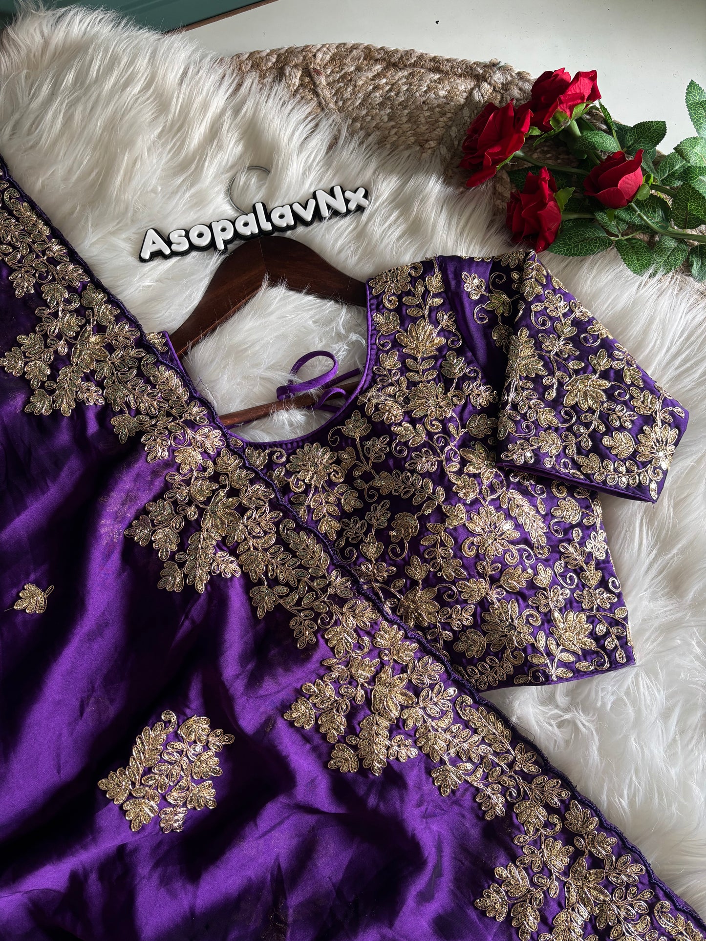 Rangoli Silk Purple