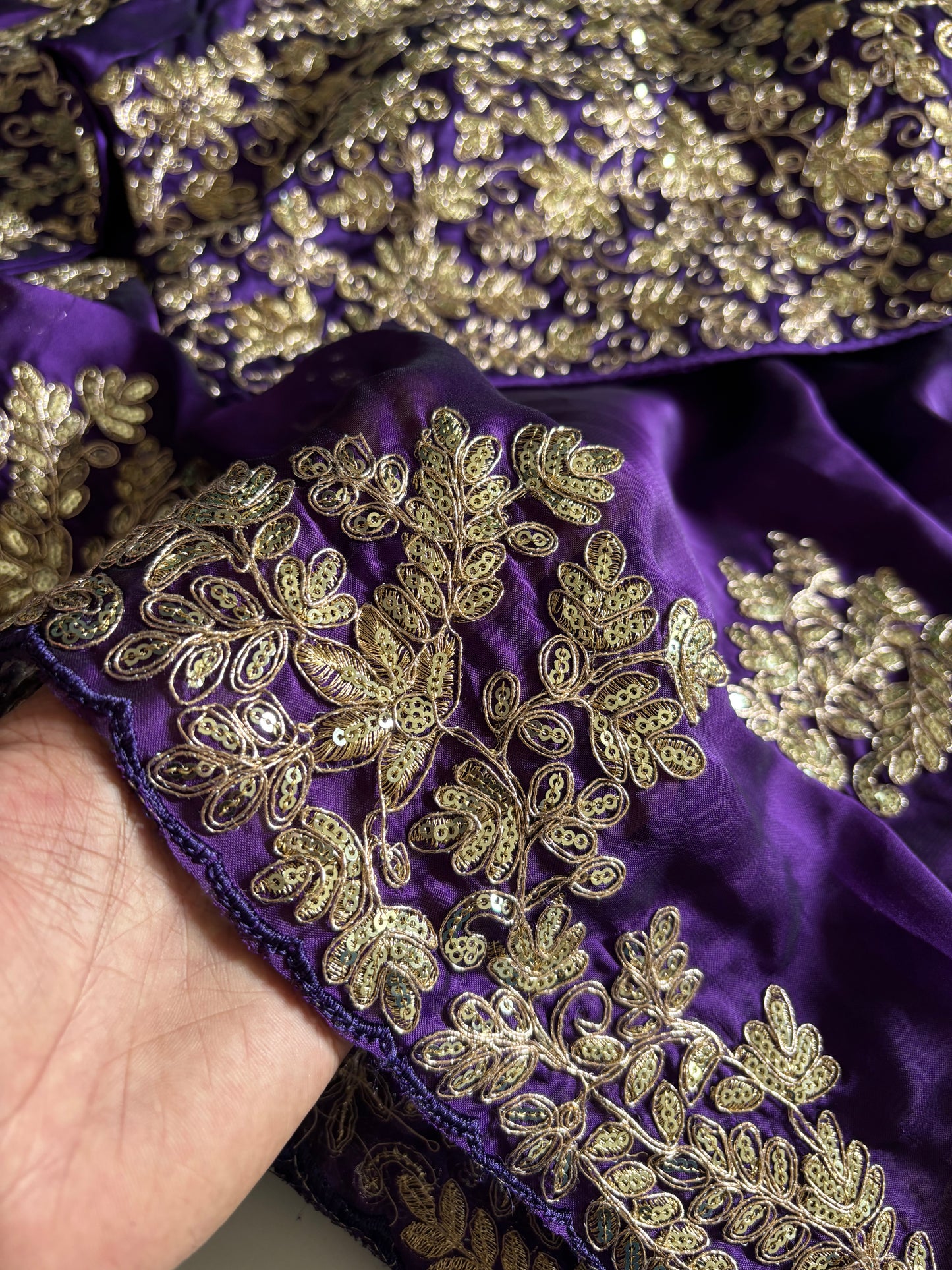 Rangoli Silk Purple