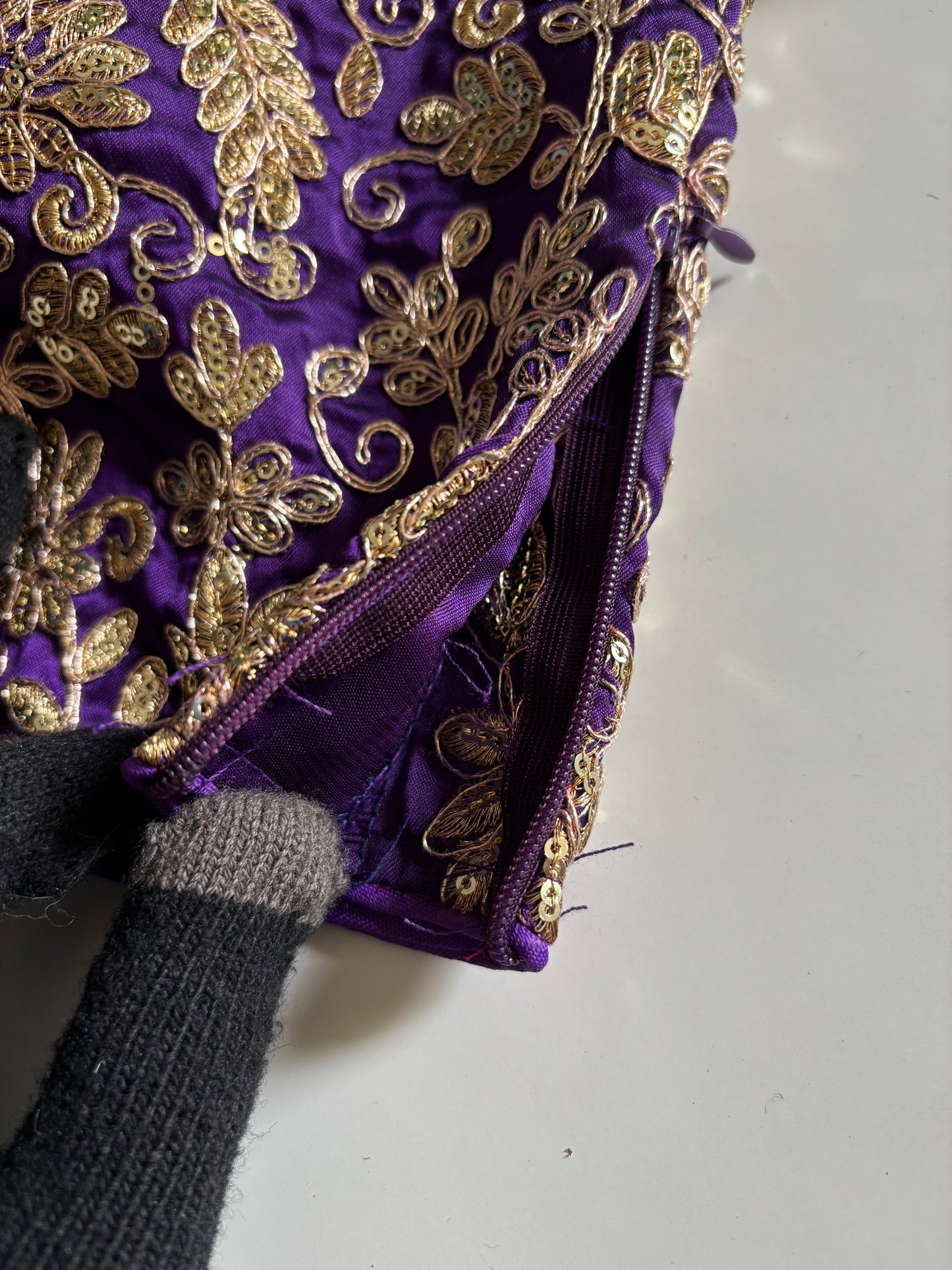 Rangoli Silk Purple